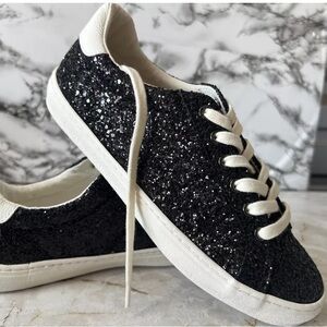 Old navy black glitter sneakers